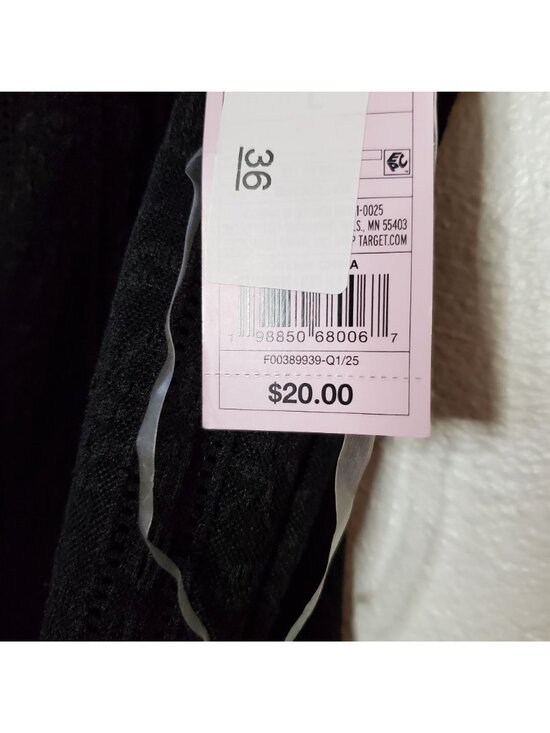 Wild Fable Black Lace Slip Dress With Adjustable Straps & Floral Detail Size Lar - Picture 8 of 10